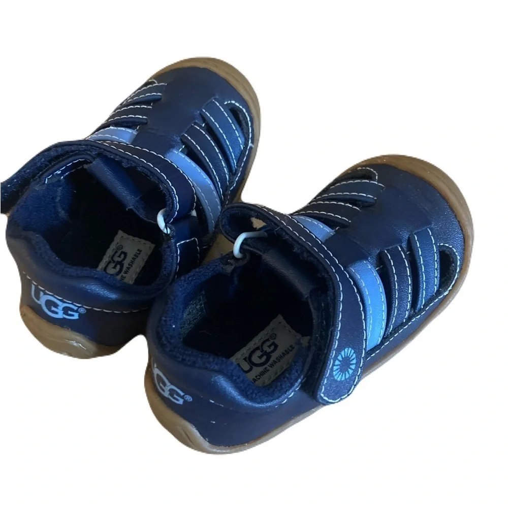 Ugg infant shoes blue size 5 infant Velcro